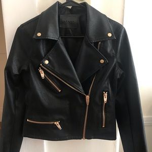 BlankNYC vegan leather Moto jacket